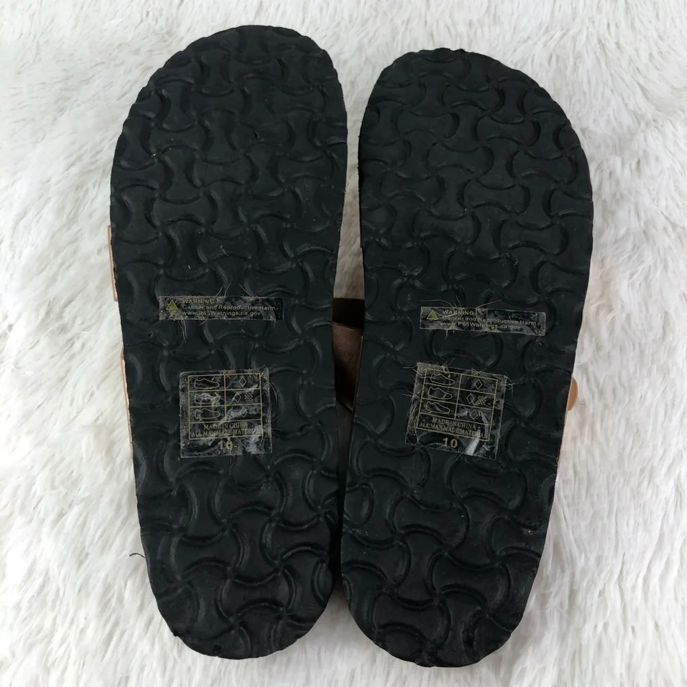 ALEXIS BENDEL Size 10 Rose Gold Sandals EUC